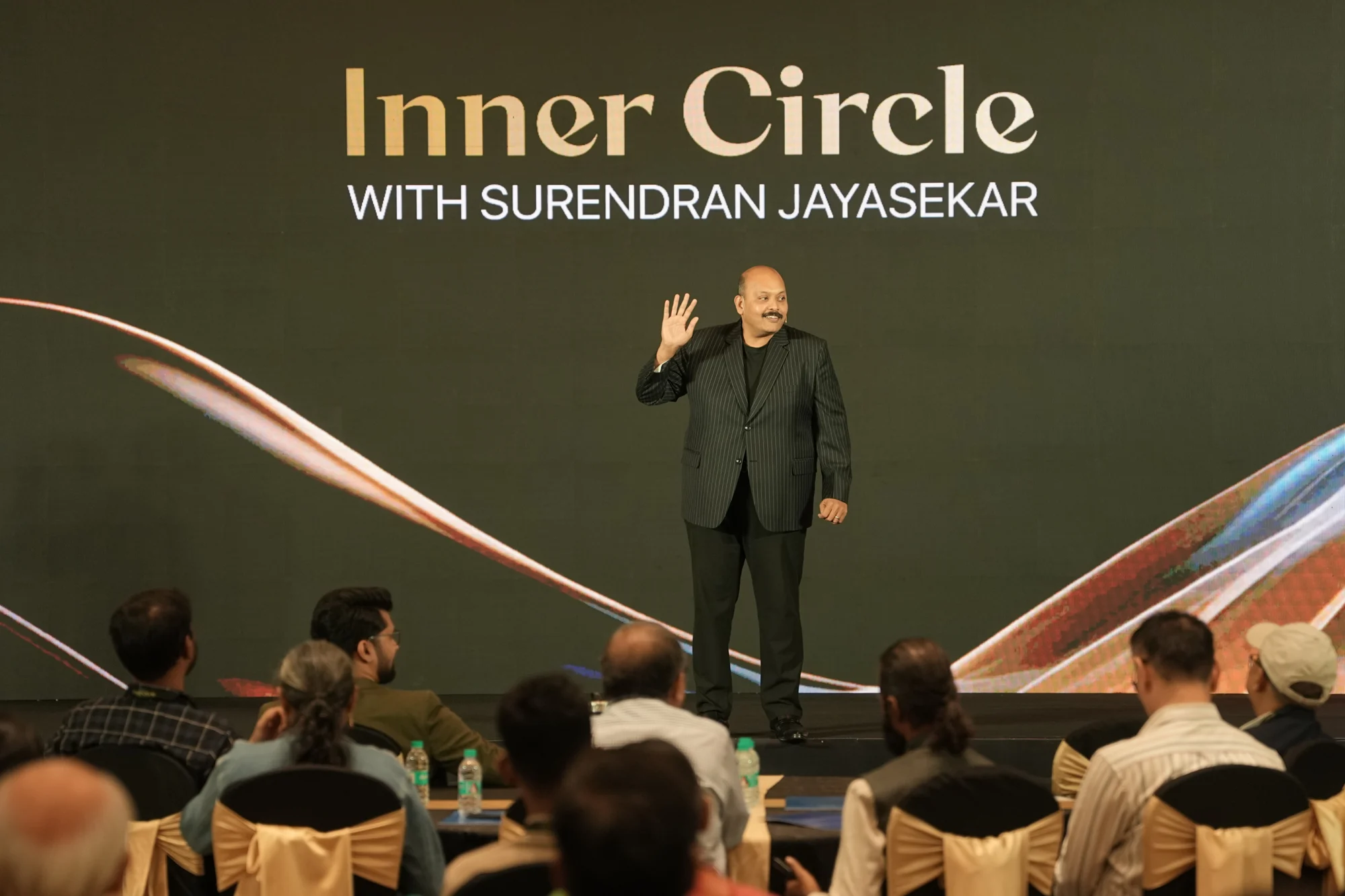 Suren speaking at an Inner Circle event
